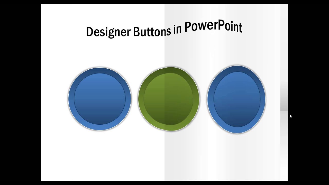 power point presentation button