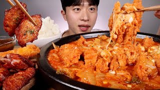 Korean kimchi pork cutlet eating show ASMR MUKBANG (SUB ENG)