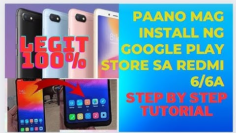 paano mag install ng google play store sa xiomi redmi 6/6a#chinarom#stepbystep #tutorialyoutube