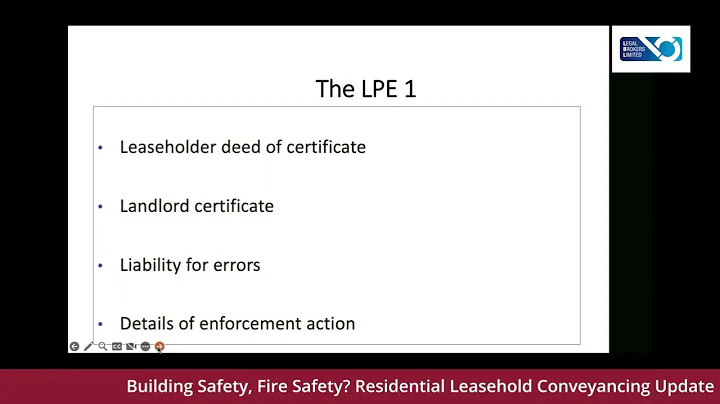 Stewart Title - Building Safety, Fire Safety? Residential Leasehold Conveyancing Update