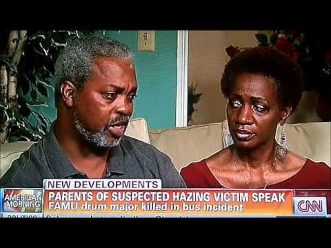 Jason Carroll has an emotional interview with the parents of Robert Champion, a talented college drum major who was killed during a hazing ritual. Source: CNN.