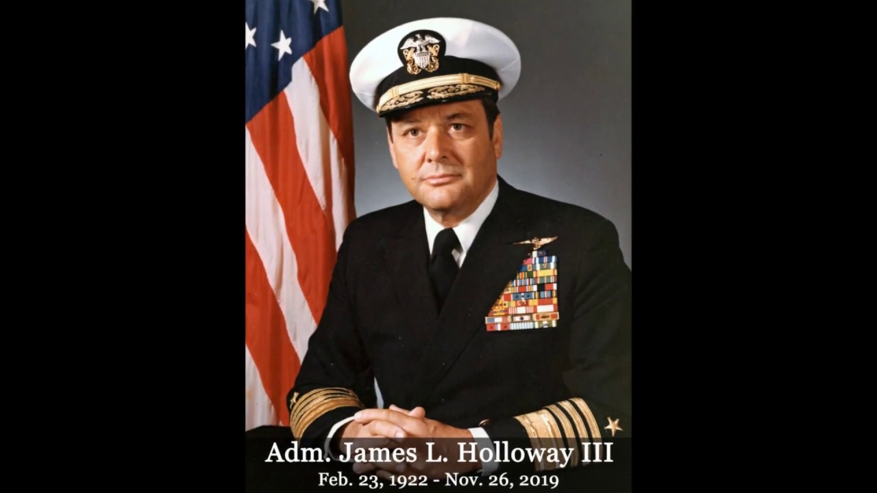 Fair Winds to Adm. James L. Holloway, III YouTube