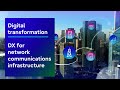 Digital transformation⎪DX for network communications infrastructure