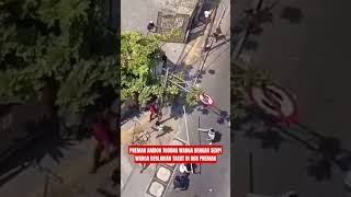 MOMENTS WHEN AN AMBON THUG POINTS A GUN AT MATRAMAN RESIDENTS😱🥶 #viralnews #tnidihatirakyat #news
