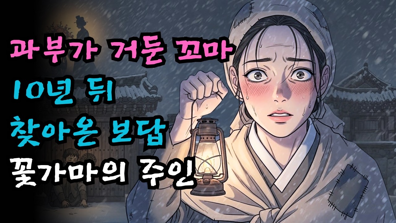 눈보라 치는 밤, 문 앞에 쓰러진 꼬마를 거둔 과부… 10년 후 그녀가 정경부인이 되어 꽃가마 탄 사연 | 조선 야담