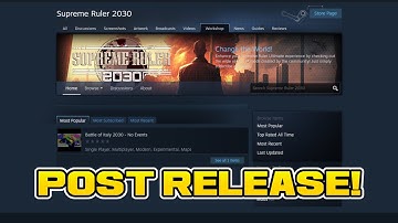 Supreme Ruler 2030 - Post-Release Updates