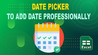 Excel for Beginners | Date Picker to Insert Date | Mini Calendar Add-in | File Attached | #excel