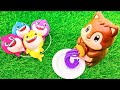 Satisfying Video | How To Make Glossy Noodles with Rainbow PlayDoh & Magic Fish Slime Cutting ASMR