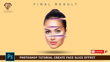 Photoshop Tutorial :  Create Face Slice Effect.
