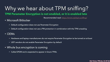 Introduction to Trusted Platform Modules (TPMs) TC1101 Lecture G
