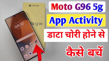 Moto g96 5g me background app setting /How to turn off web and app activity in Moto g96