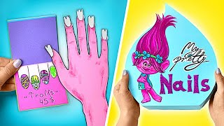 Magical Paper Nail Salon 💅 Nail Art and Fun || COOL PAPER CRAFTS!