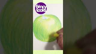 Cómo dibujar una manzana verde sin verde #dibujo #fancylooks #cmyk
