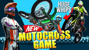 NEW MOTOCROSS GAME! - Huge Whips & First Look Gameplay - Mad Skills Motocross 3
