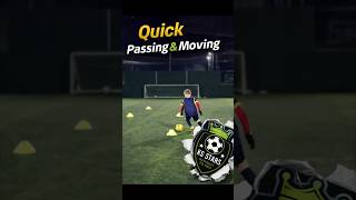 TRAINING - QUICK PASSING &amp; MOVING #footballtraining #football #soccer #shorts #fyp #subscribe