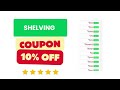 Shelving Coupon Code Discount Code 10% OFF