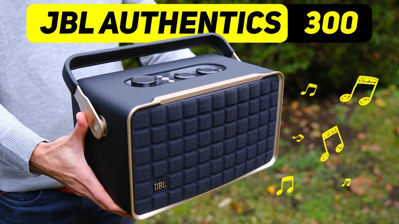 Test JBL Authentics 300 : enceinte connectée portable au design rétro et au  son puissant - CNET France