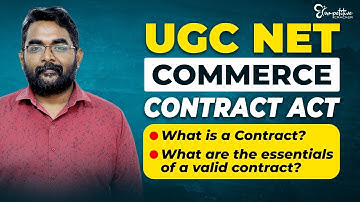 UGC NET Commerce | Contract Act  | UGC NET Exam 2023