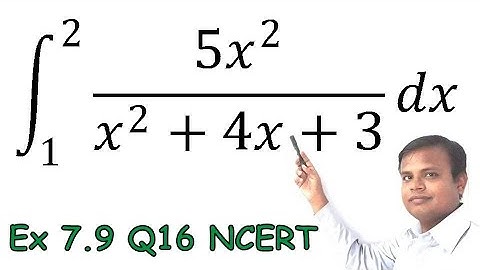 Integrals Exercise 7.9 Q16 NCERT Class 12 | IIT JEE