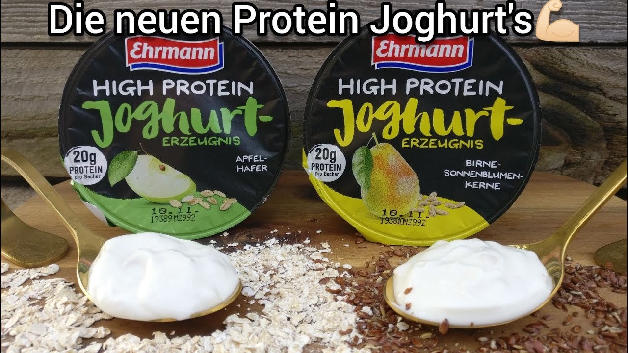 Ehrmann High Protein Joghurt Apfel Hafer Birne Sonnenblumenkerne Youtube