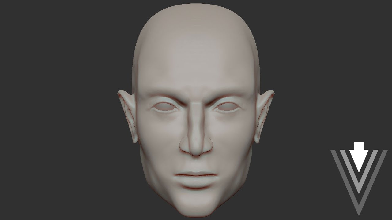 how do you sculpt a human head in zbrush