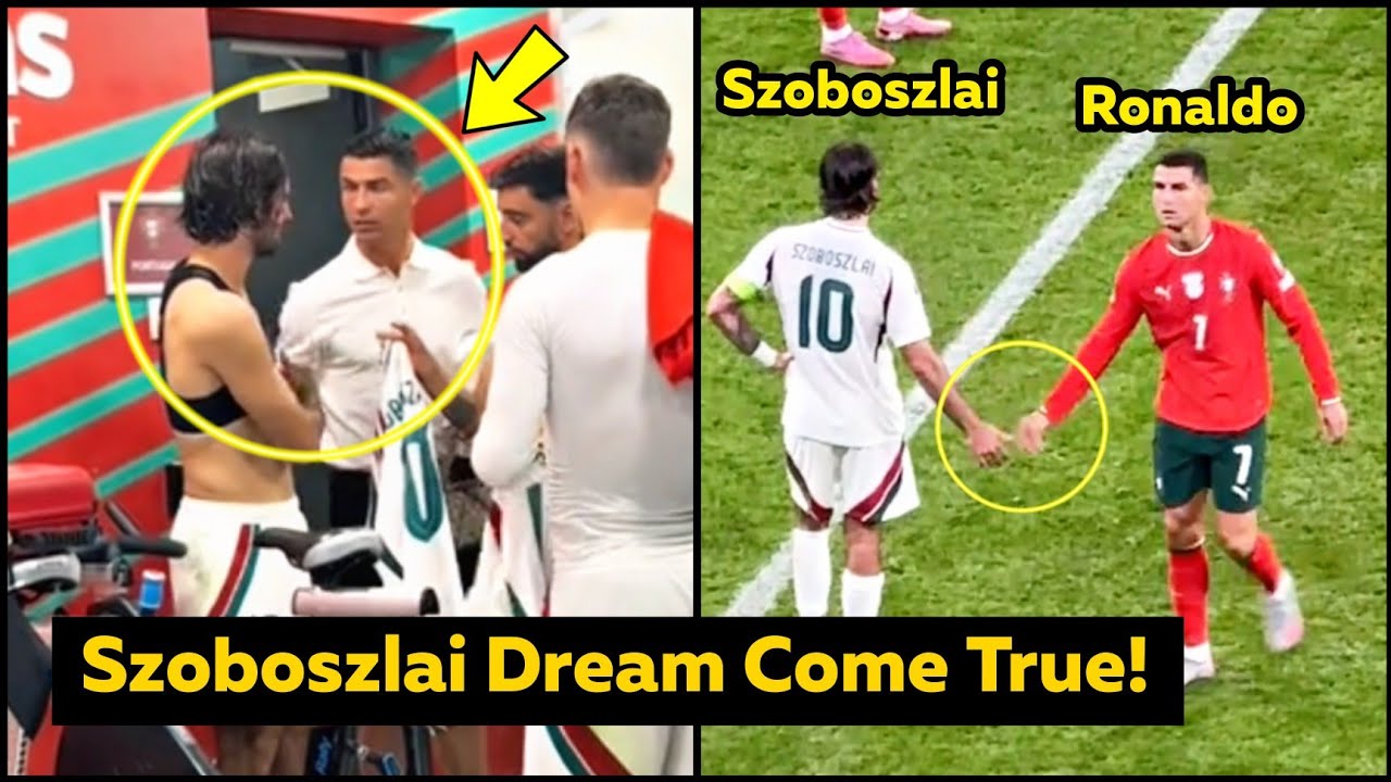 Unseen Footage of Ronaldo and Szoboszlai Jersey Exchange after Portugal win