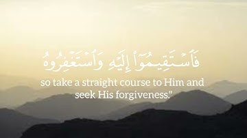 قُلْ إِنَّمَا أَنَا بَشَرٌ مِّثْلُكُمْ يُوحَىٰ إِلَيَّ أَنَّمَا إِلَٰهُكُمْ ....... (6) / سورة فصلت