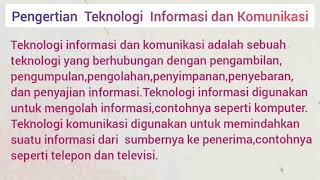 DAMPAK POSITIF DAN NEGATIF TEKNOLOGI INFORMASI DAN KOMUNIKASI