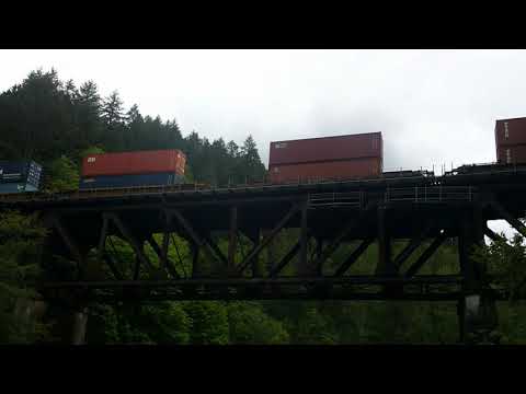 Fast Union pacific stack train