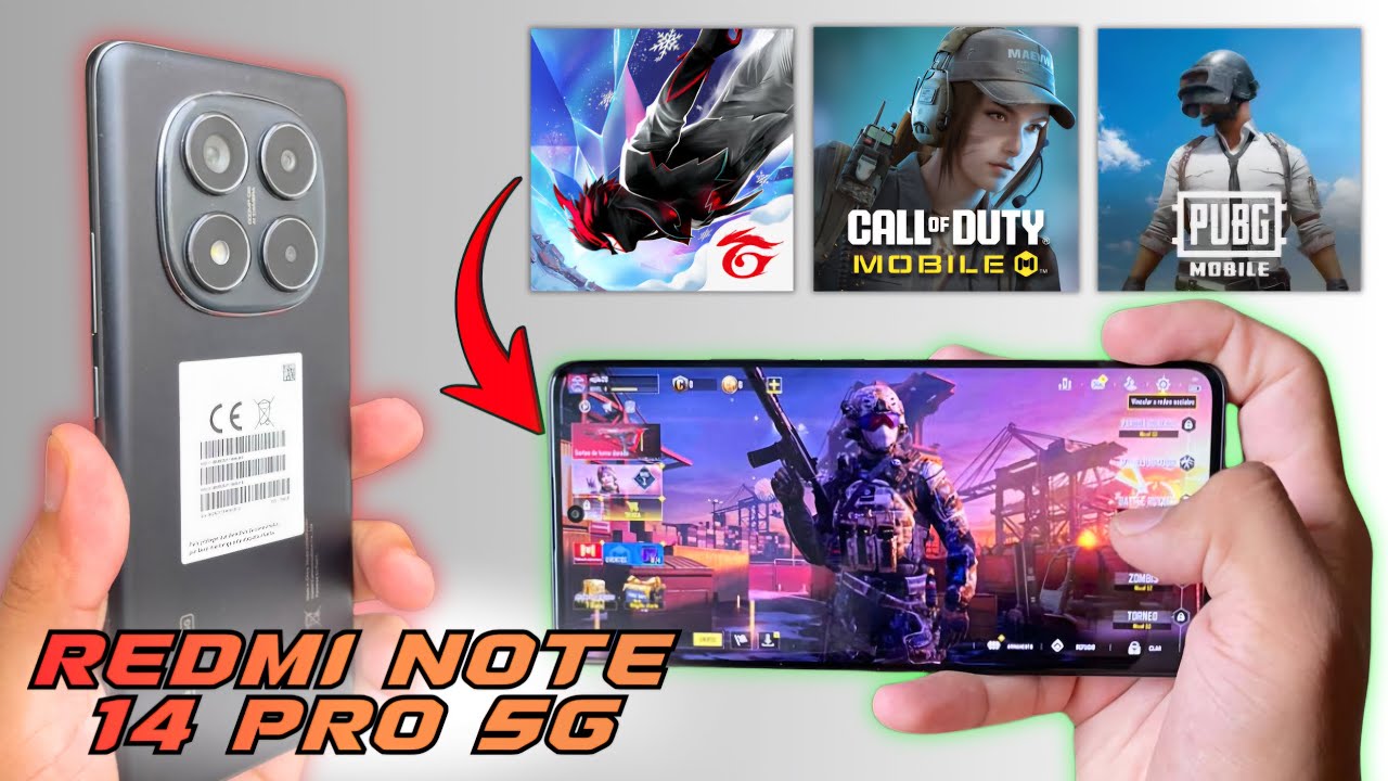 PRUEBA de RENDIMIENTO en JUEGOS POPULARES en REDMI NOTE 14 PRO 5G ...