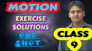 MOTION EXERCISE SOLUTIONS NCERT CLASS 9 PHYSICS 🔥 WITH NOTES 🗒️