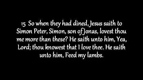 John Chapter 21 KJV AV Read Along