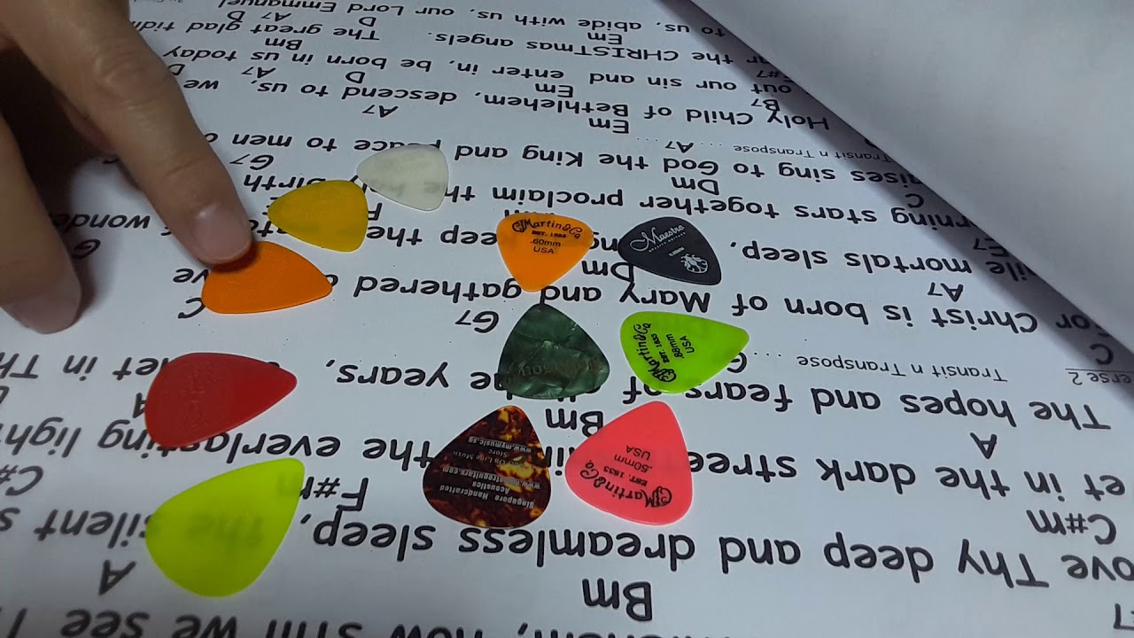 3M Guitar Picks vs Fingers vs Nails YouTube