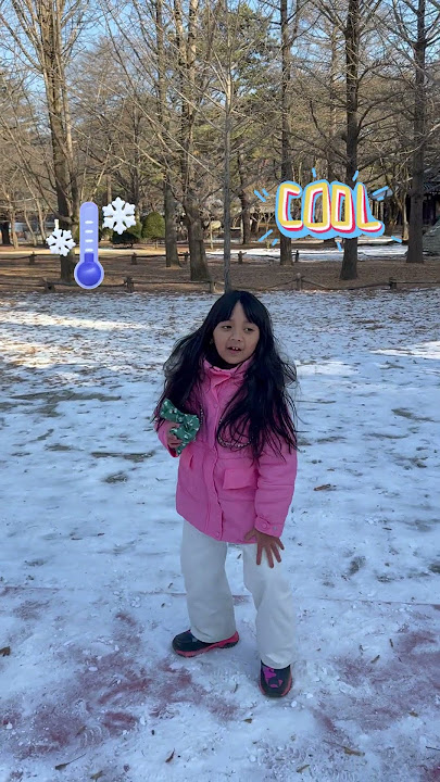 PERTAMA KALI SAMANTHA MAIN SALJU DIKOREA #samantha #viral #korea