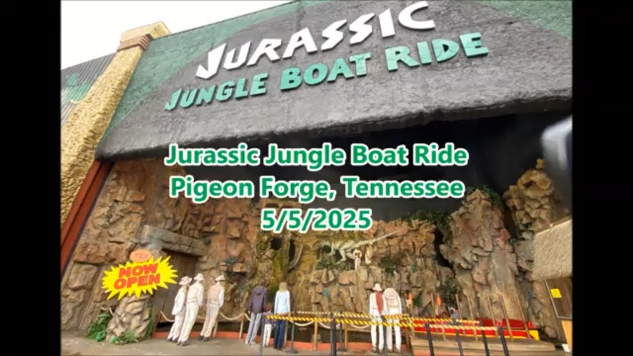 Dinosaur Jurassic Jungle Boat Ride! Pigeon Forge, Tennessee 5/5/2025