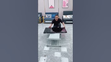 Multifunctional movable coffee table dining table, can be raised, moved and folded, it is both .