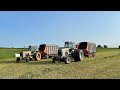 Mowing, raking, and chopping 2nd crop alfalfa with our White and Oliver tractors!