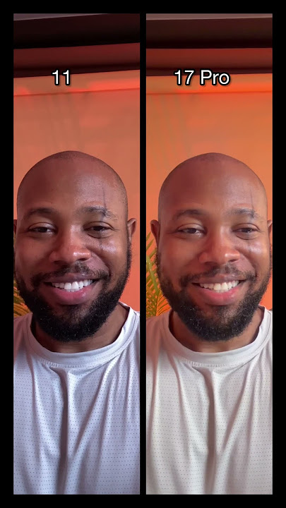 iPhone 17 Pro vs iPhone 11 selfie video camera comparison