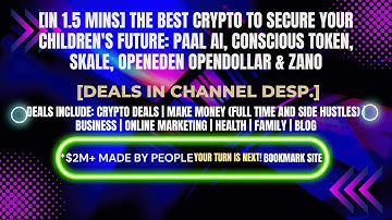 [In 1.5 mins] PAAL AI, Conscious Token, SKALE, OpenEden OpenDollar & Zano [Crypto Deals In Desp.]