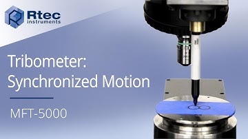 Tribometer: Synchronized Motion | Rtec Instruments