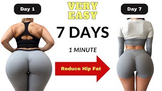 Easy Exercise To Reduce Hip Fat, Thigh Fat & Butt Fat At Home