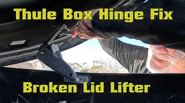 Thule Cargo Box Motion XT XXL Lift Arm Repair Fix Cargo Box Arm Problem Broken Lift Shock Quick Fix