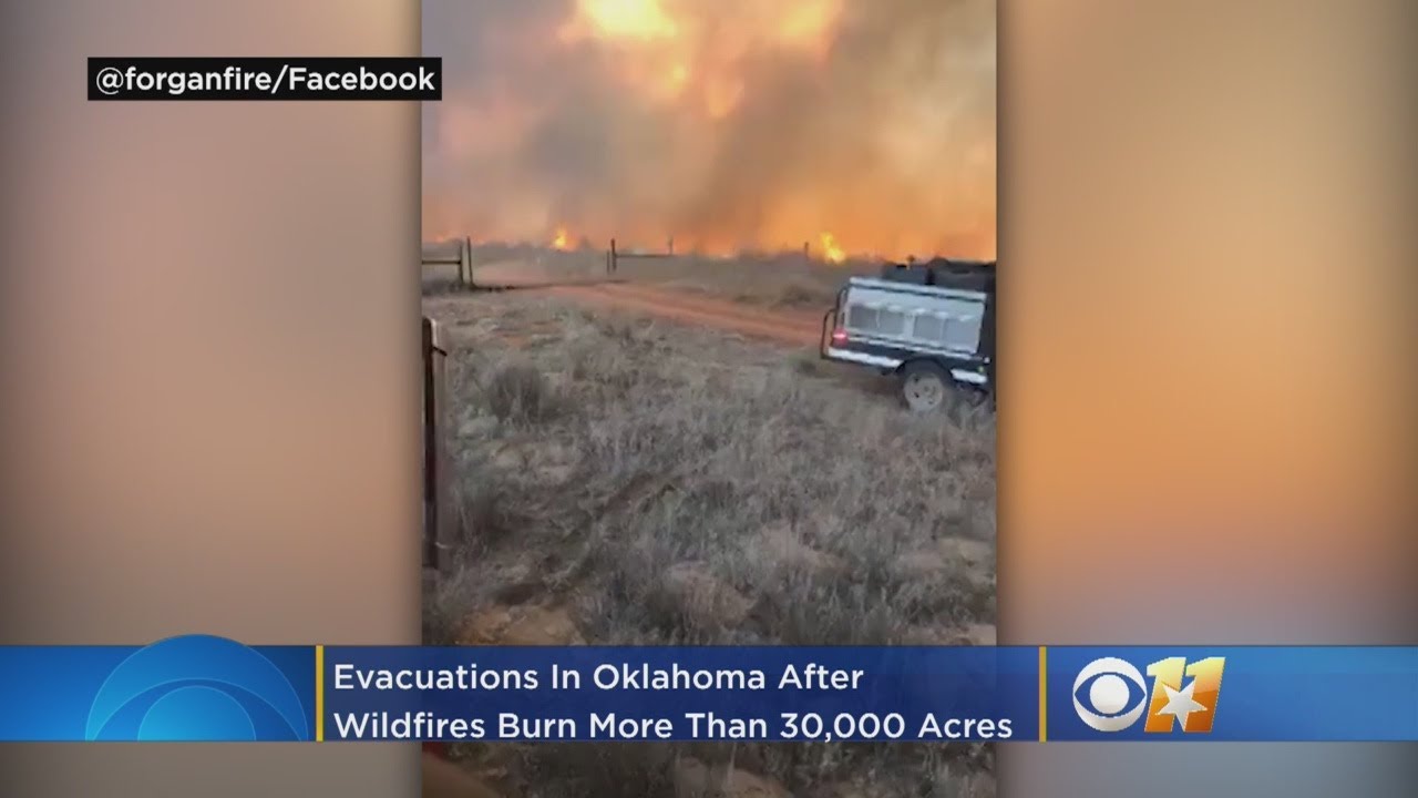 Evacuations In Oklahoma After Wildfires Char More Than 30,000 Acres ...