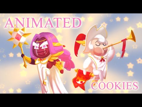 Видео: Cookierun — Yam Cookie and Milk Cookie animated