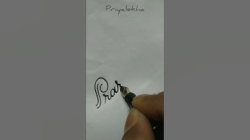 Handwriting Practice for Beginners || #shorts #youtubeshorts #priyalekha #name #prarthana