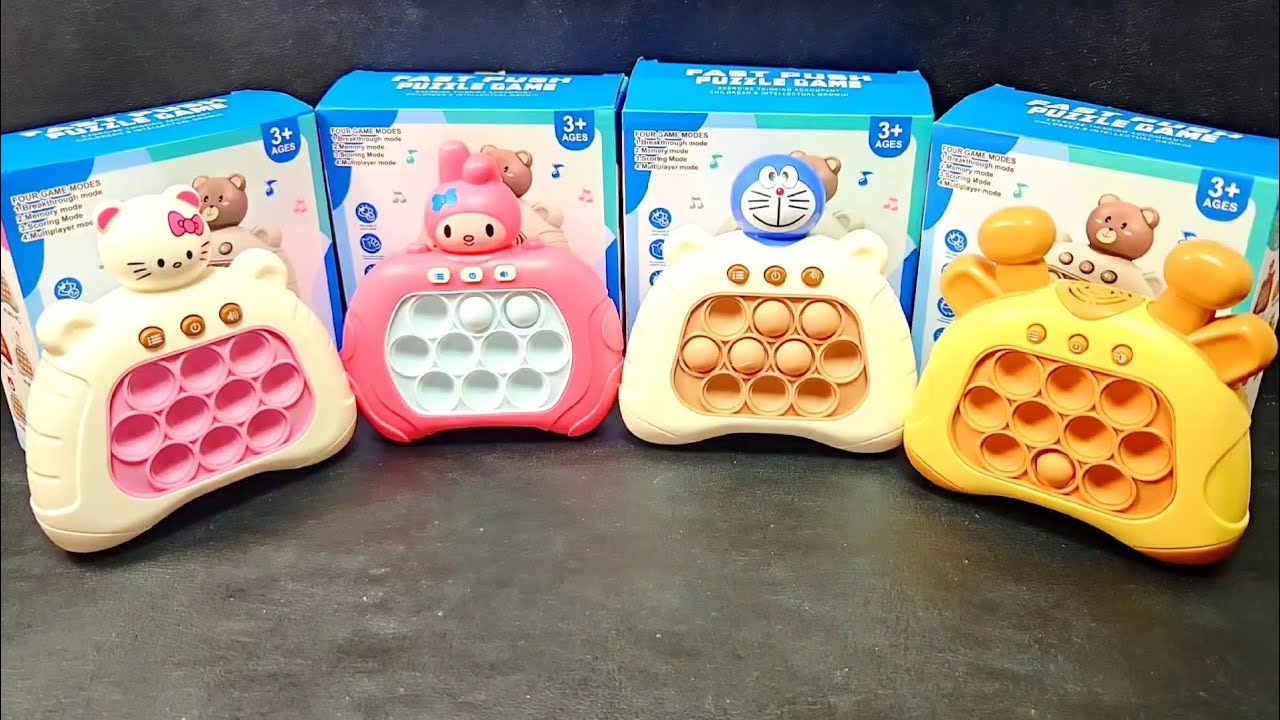 4 Minutes Satisfying with Playing Push Game Pop It Eletrônico Fidget Toy ASMR No Talking