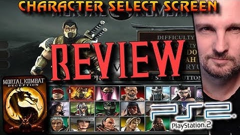 Mortal Kombat Deception Character Select Screen REVIEW - Sony PlayStation 2