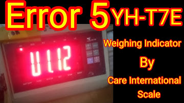 How to Fix "Error 5" in YH-T7E Weighing Indicator | Troubleshooting Guide