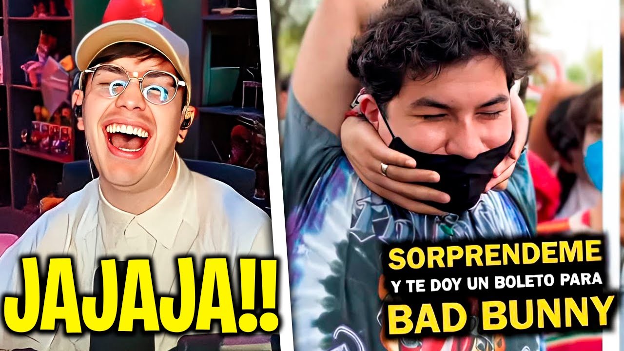 JUANSGUARNIZO REACCIONA A ISLAS VLOGS - Te doy un boleto de BAD BUNNY si me SORPRENDES