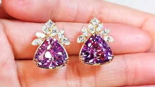 Patroke Kunzite Earrings at 22.33 carats by Kat Florence KF09555